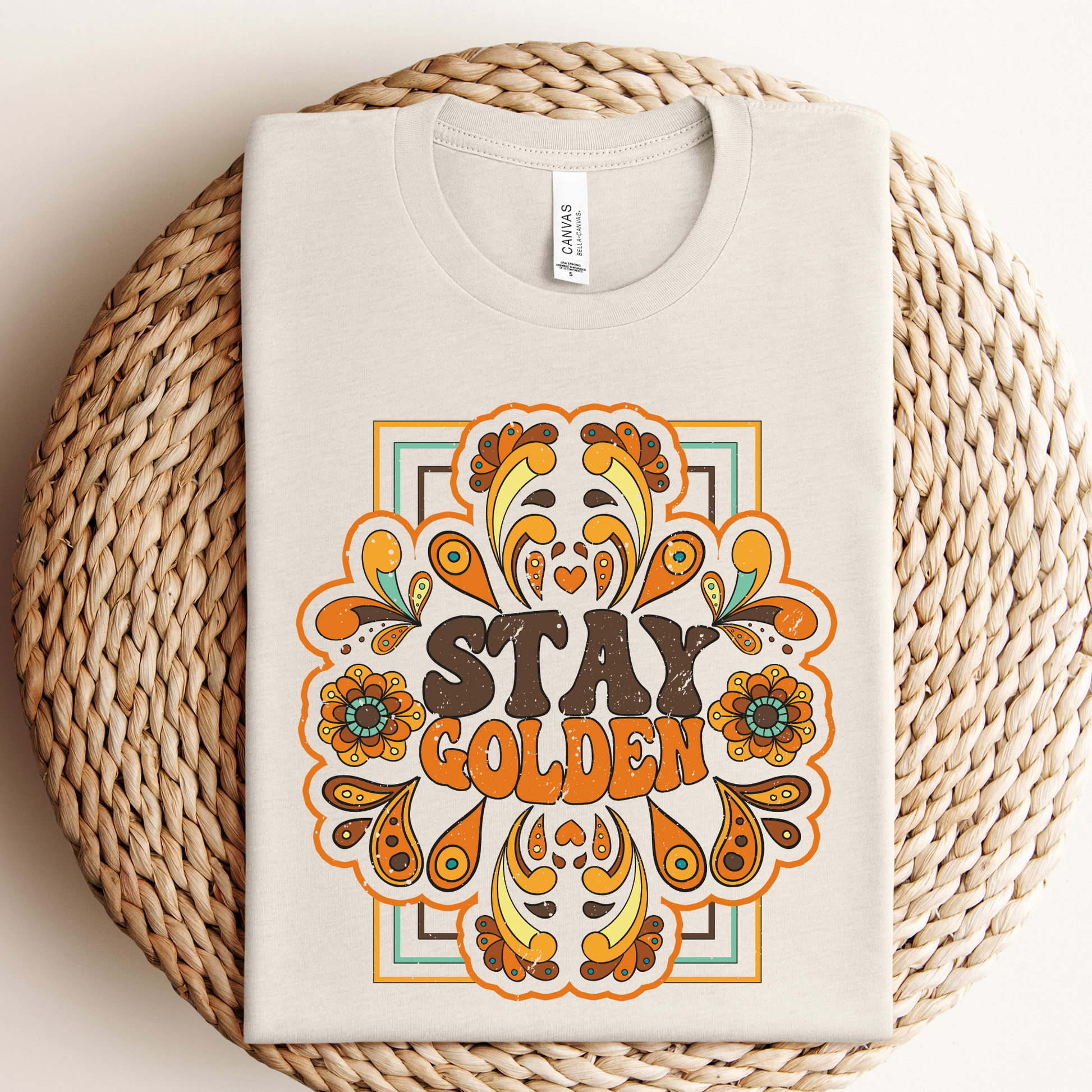 Boho Stay Golden Graphic Tee