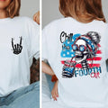 4th of July Shirt, Retro American Flag T-Shirt, Chill The Fourth Out Shirt, Independence Day Shirt,USA Tee, Women Tee