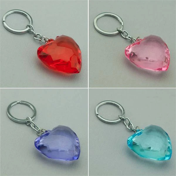 Crystal Heart Keychain