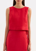 Marli Linen Shift Top