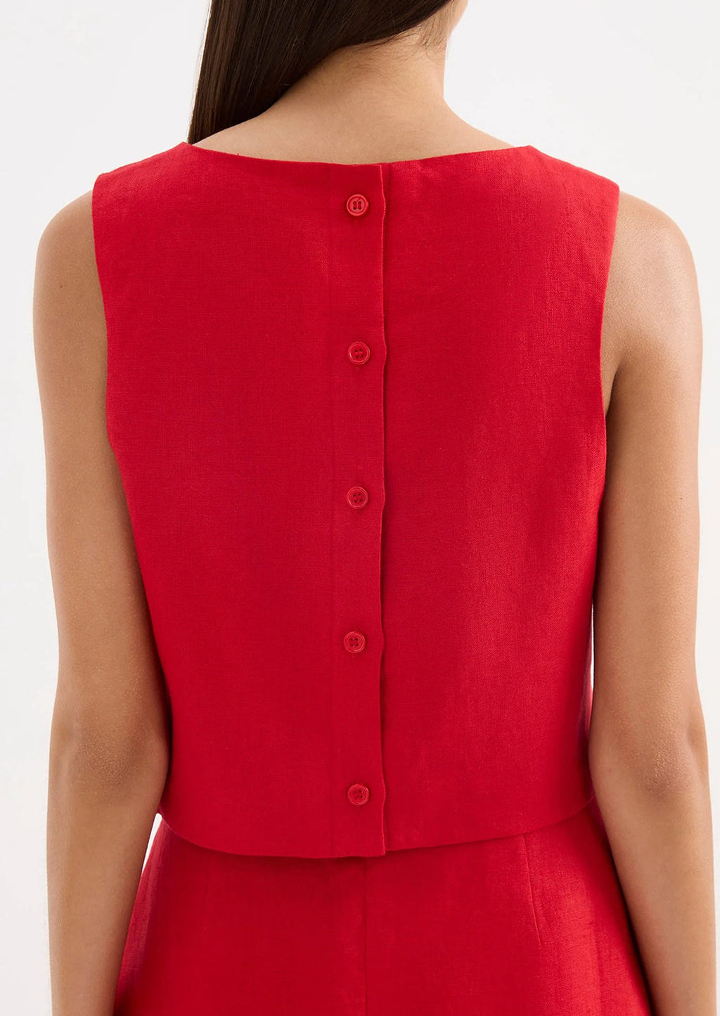 Marli Linen Shift Top