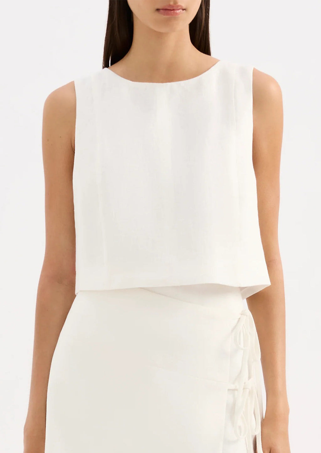 Marli Linen Shift Top