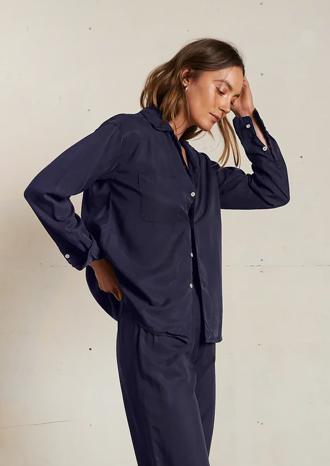 Melody Collared Tencel Shirt