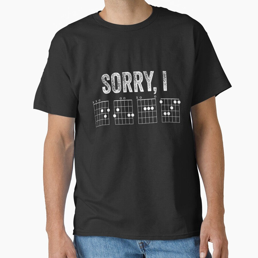 Sorry IDGAF Message Guitar Chords Guitarist vintage by VitoshkinaShop Unisex T-shirt, Sweatshirt, Hoodie, Long Sleeve Tee