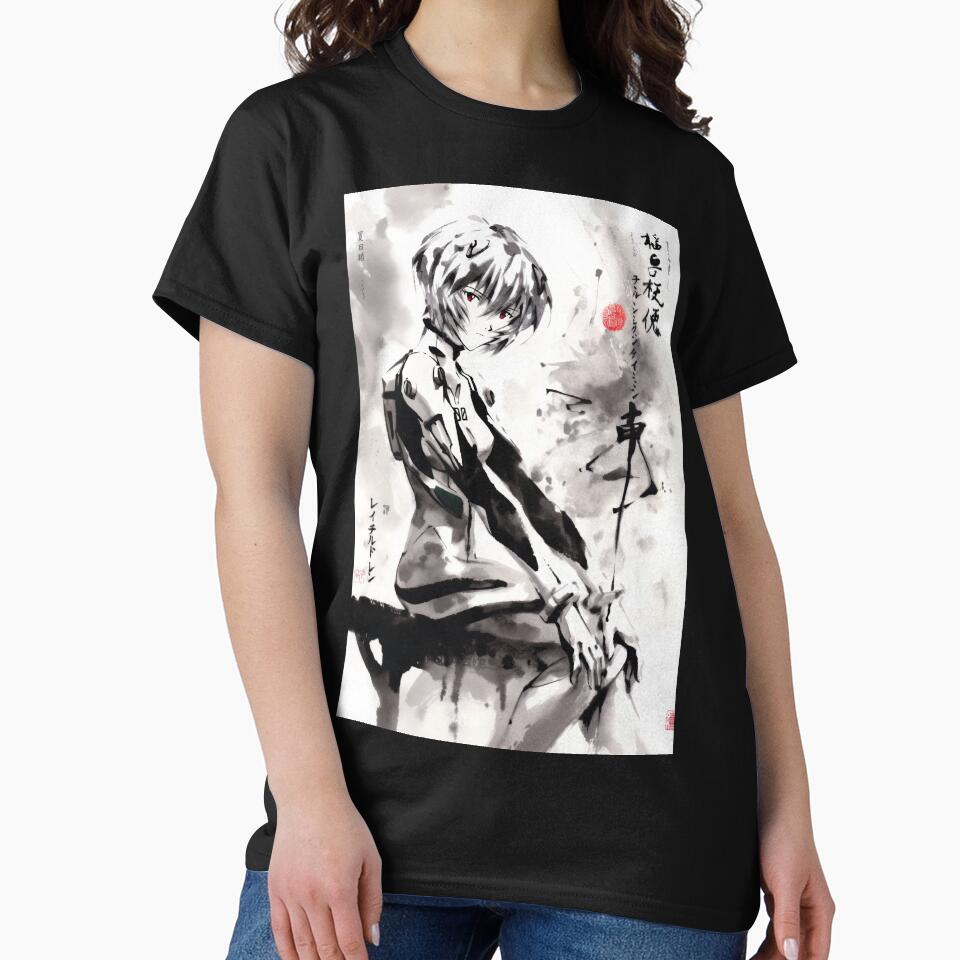 Rei Sumi-e by AnimeArsenalPrints Unisex T-shirt, Sweatshirt, Hoodie, Long Sleeve Tee
